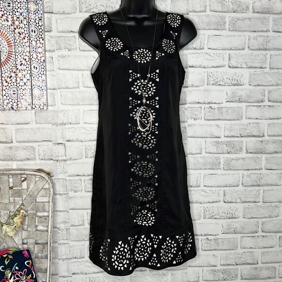 Romeo & Juliet Couture Sun Cut Out Lined Dress Boho Hippie Size Small - Picture 1 of 6